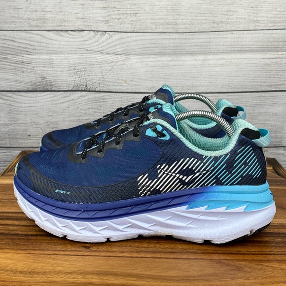Hoka Shoes - Hoka One One Bondi 5 Medieval Blue Running Shoe 1014759 Women’s Sneaker Size 11